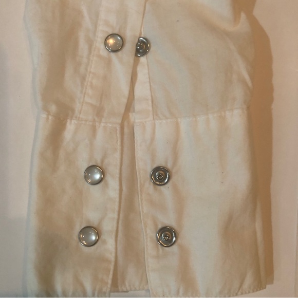 Harley-Davidson Shirt Women Silver White Pearl Snap Closure Embroider Spellout M - Picture 9 of 16